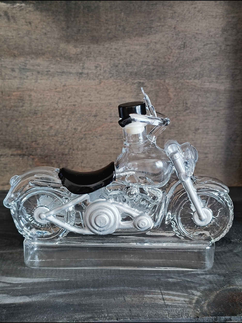 Glass Motorcycle Decanter